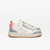 V-10 LEATHER WHITE PIERRE SILVER