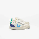 V-90 LEATHER WHITE CELESTE COBALT
