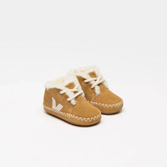 BABY FURED SUEDE CAMEL PIERRE