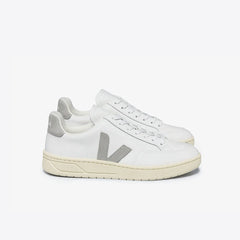 V-12 LEATHER WHITE LIGHT GREY