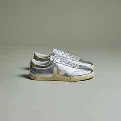 VOLLEY LEATHER SILVER PIERRE