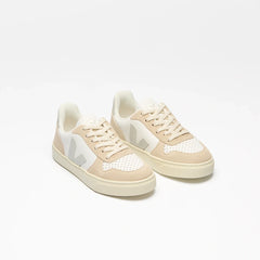 V-10 LEATHER WHITE NATURAL ALMOND