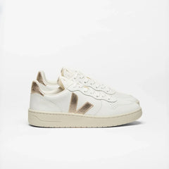 V-10 LEATHER WHITE PLATINE