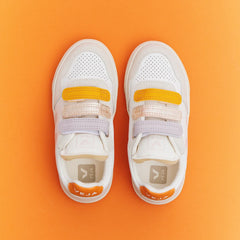 V-90 LEATHER MULTICO WHITE PETALE