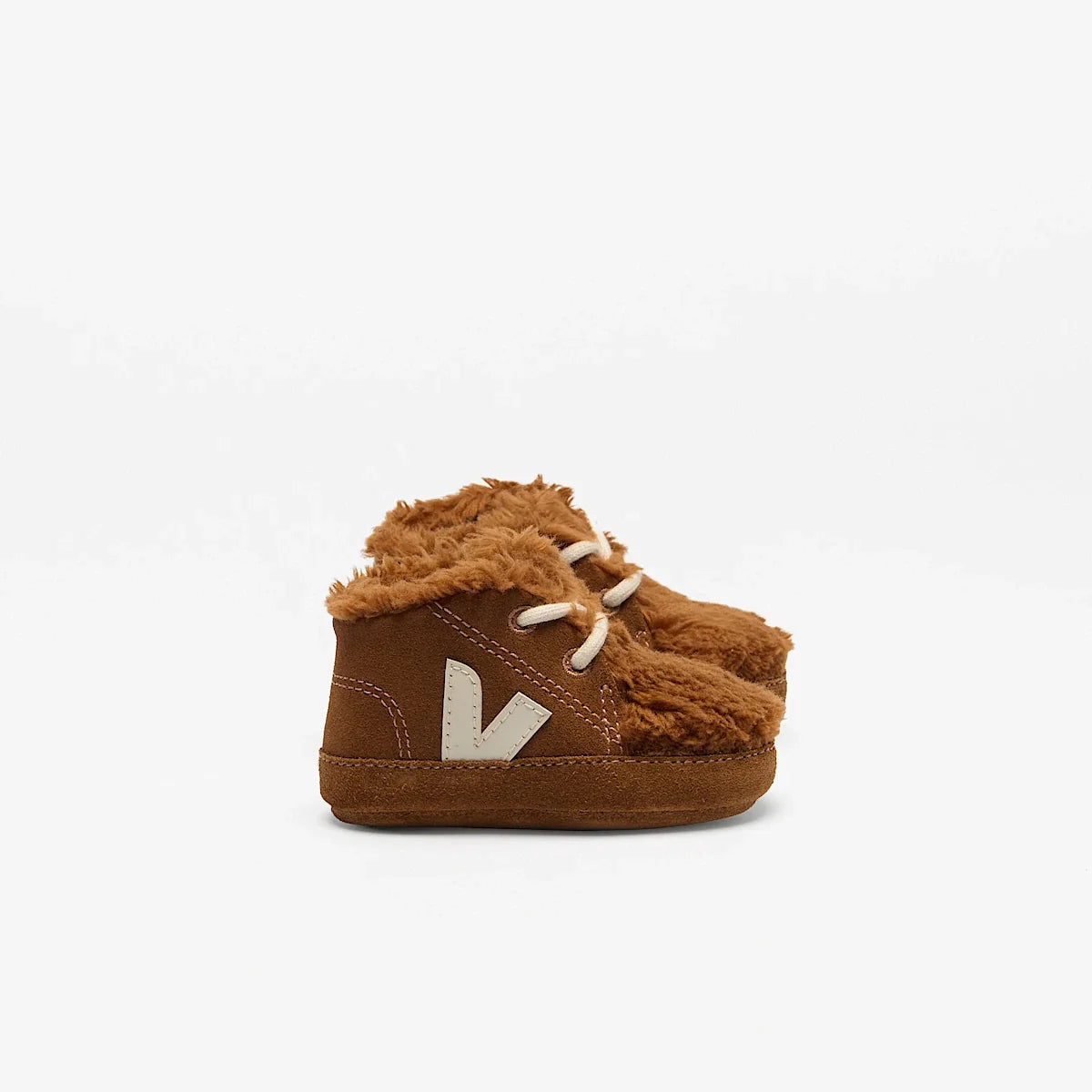 BABY FURED SUEDE COGNAC PIERRE