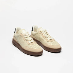 V-90 LEATHER BEIGE ALMOND BLACK