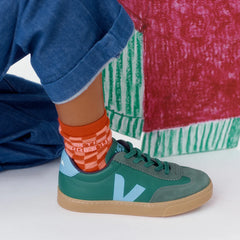 VOLLEY ELASTIC LACES LEATHER GOLF AQUA NATURAL