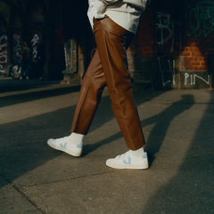 RECIFE LEATHER WHITE STEEL