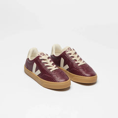 VOLLEY ELASTIC LACES LEATHER AMARANTE PIERRE