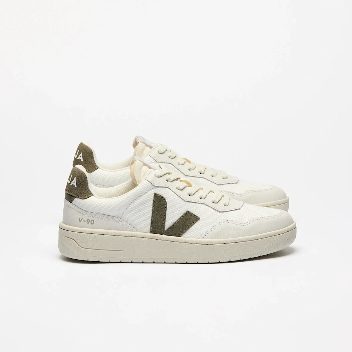 V-90 B-MESH WHITE KAKI