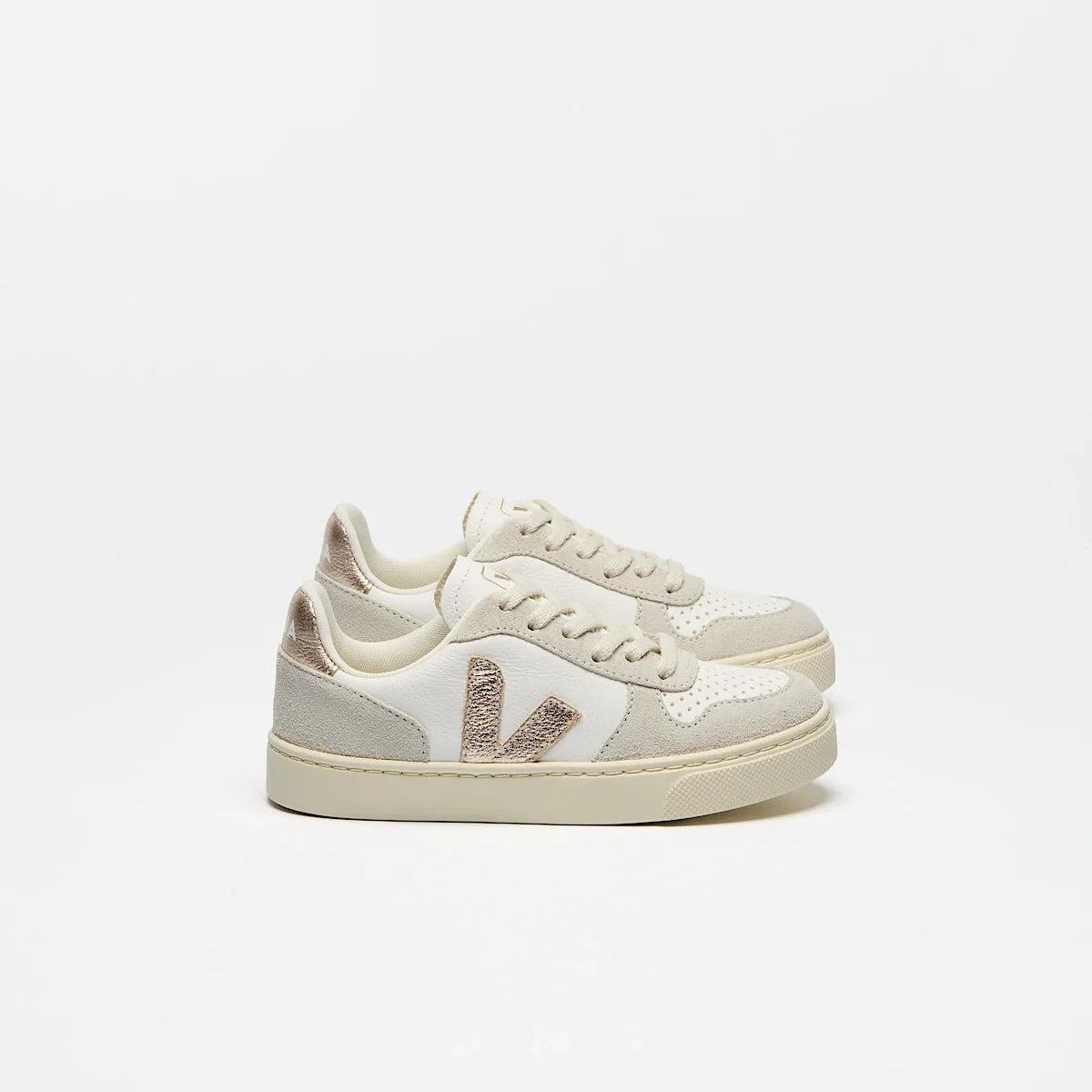 V-10 LEATHER WHITE PLATINE NATURAL